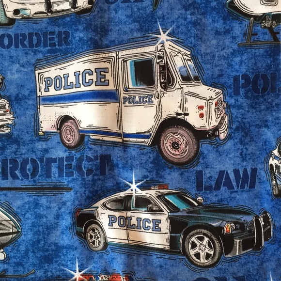 Back The Blue đź’™ Police / Law Enforcement Print Quilting Fabric - Picture 6 of 8
